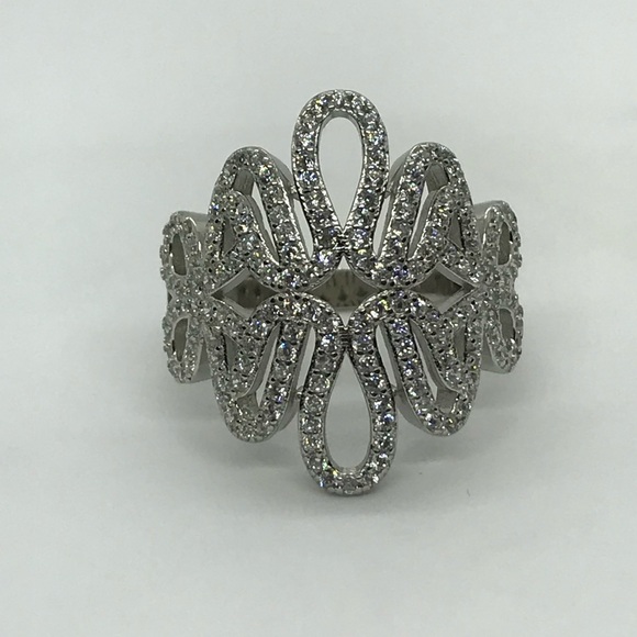 925 sterling silver zigzag design ring - Picture 5 of 9